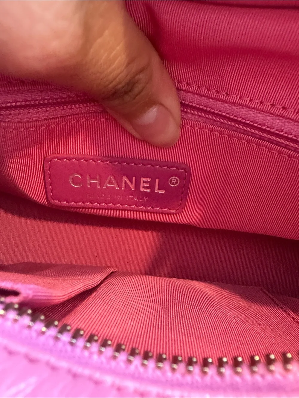 AUTHENTIC CHANEL Gabrielle Pink Tweed Crossbody Camera Bag with Chain Strap
